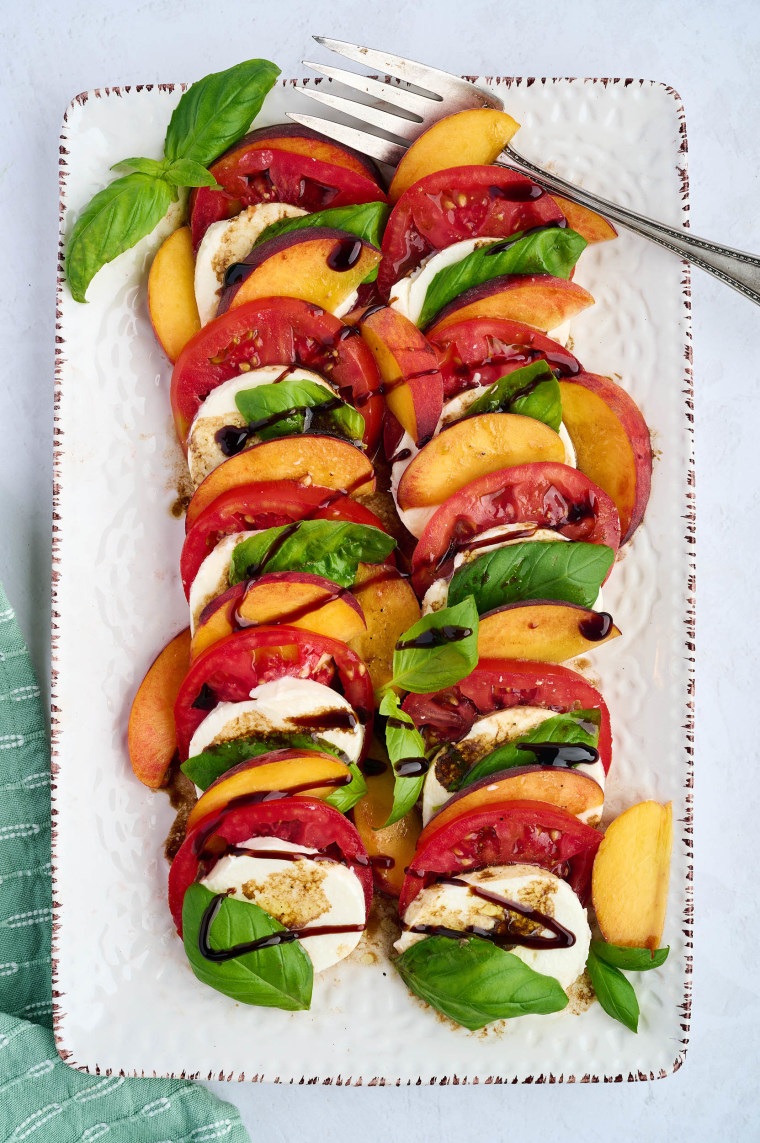 Peach Caprese Platter