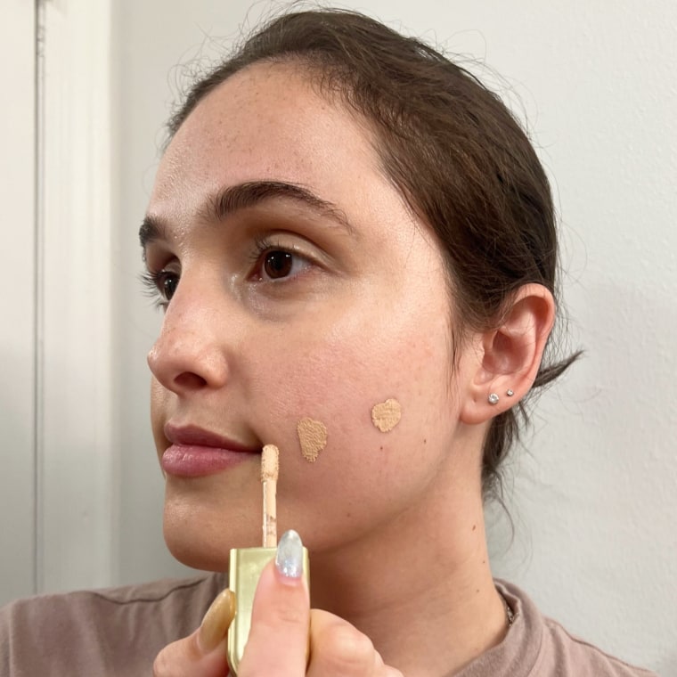 This concealer goes on super smooth and it’s one of the most blendable formulas I’ve tried.