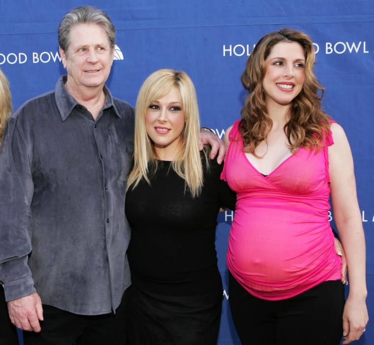 Brian Wilson, Carnie Wilson e Wendy Wilson em 25 de junho de 2004.