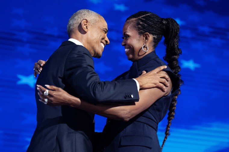 Former President Barack Obama and former first lady Michelle Obama