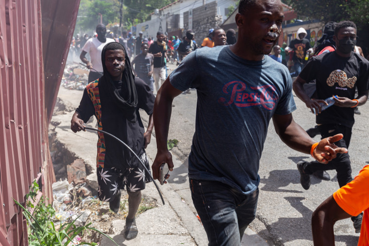 Protest against the departure of Transitional Presidential Council due to gang violence in Haiti