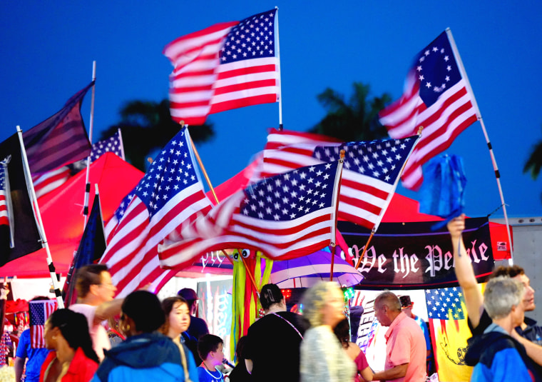 Nathan Benderson Park in Sarasota, Fla., during an early celebration on Thursday night.