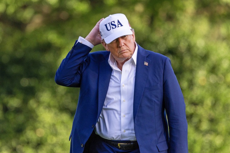 Image: President Trump Returns To Washington On Sunday Evening