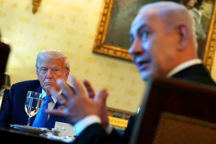 Israeli Prime Minister Netanyahu Visits The White House To Meet With President Trump