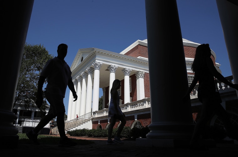 University Of Virginia Students In Charlottesville Back On Campus For Start Of New School Year