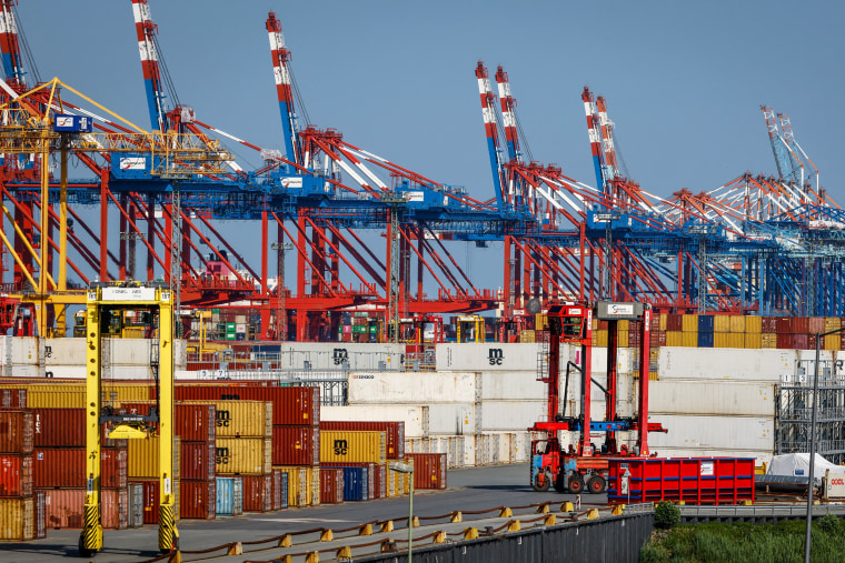 Containers at the port of Bremerhaven