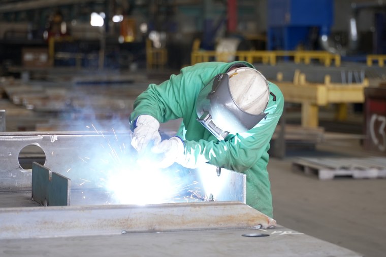Hanwha Philly Shipyard shipfitter welder worker welding helmet