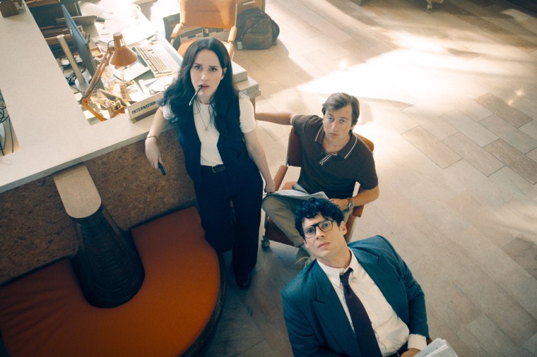 David Corenswet as Superman and Rachel Brosnahan as Lois Lane in “Superman.”