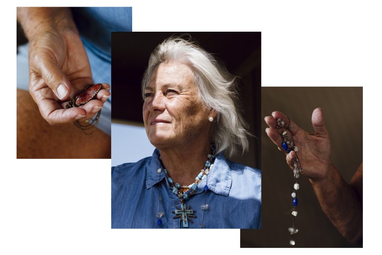 Patty Hyatt with her jewelry