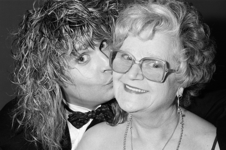 Ozzy Osbourne with his mother, Lilian, in 1986. 