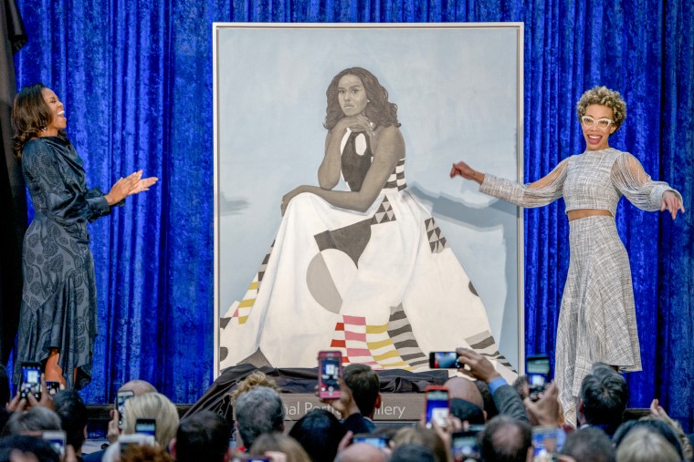 Michelle Obama and Amy Sherald.