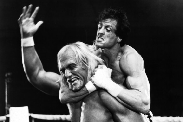 Sylvester Stallone and Hulk Hogan.