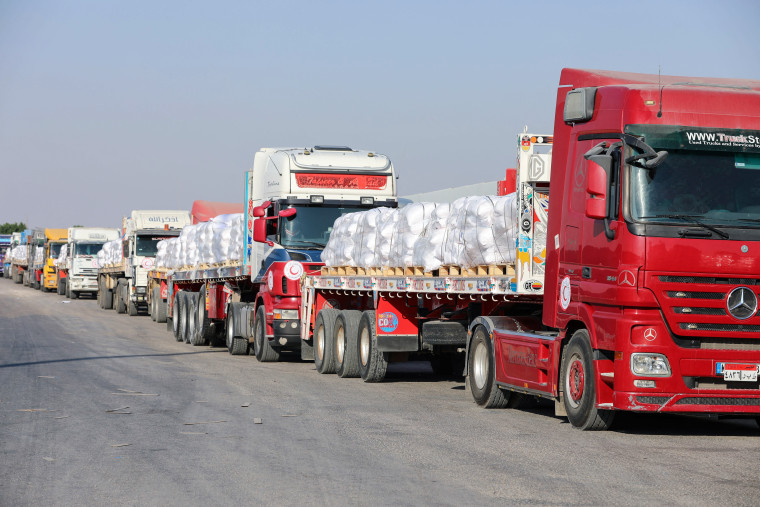 Image: EGYPT-PALESTINIAN-ISRAEL-CONFLICT-AID
