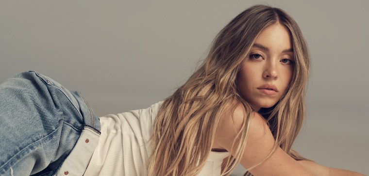 Sydney Sweeney in an American Eagle Outfitters ad.