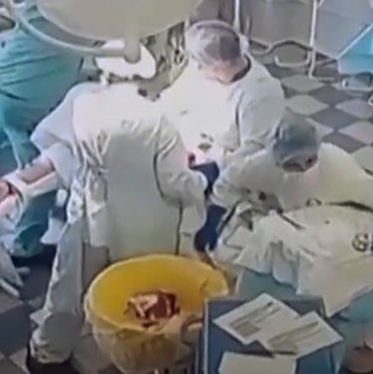 Russian medics conduct surgery amid powerful earthquake