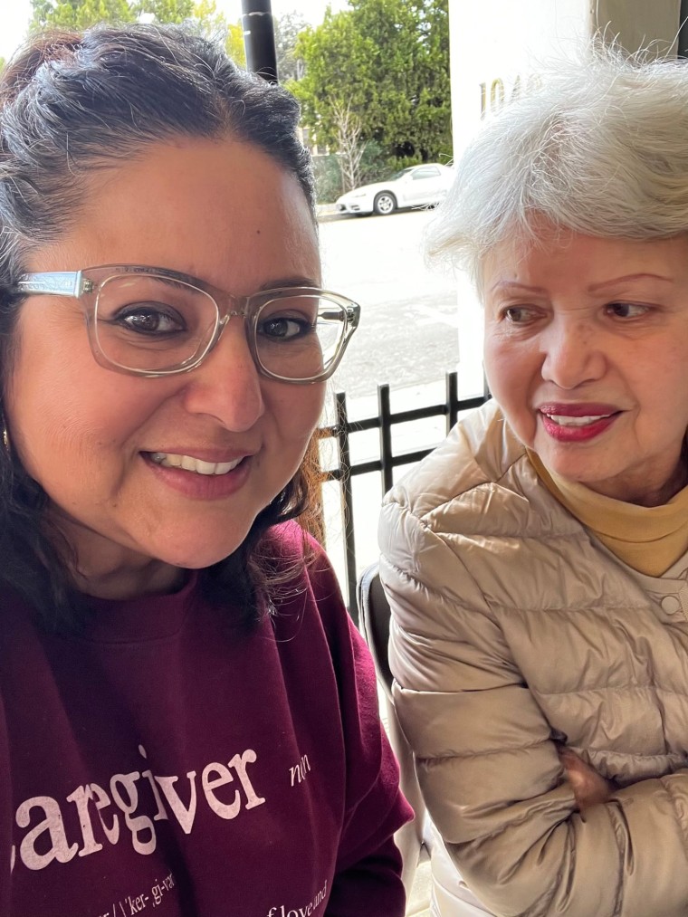 Alma Valencia and her mother Arminda.