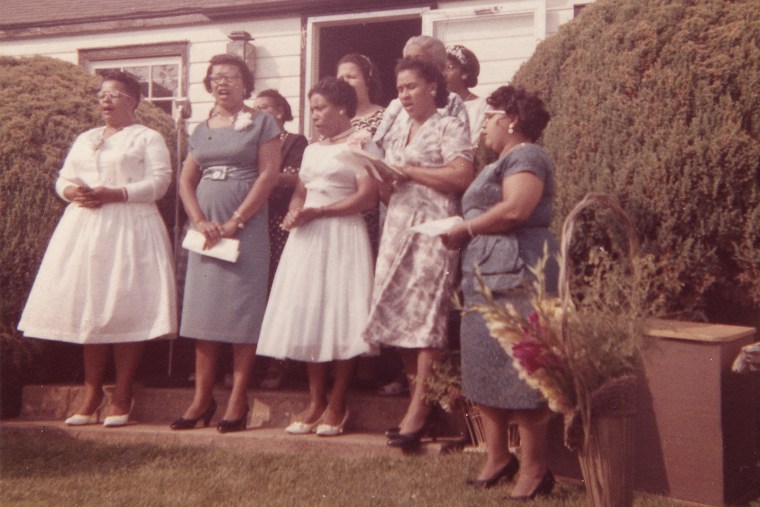 Photos of Black service workers associated with the summer.community, and of Rev. Oscar Denniston (pastor of the first Black church on MV from c. 1905-1942.)