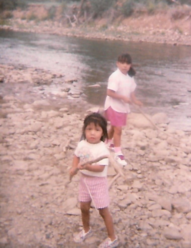 Deiandra and Tiffany as kids