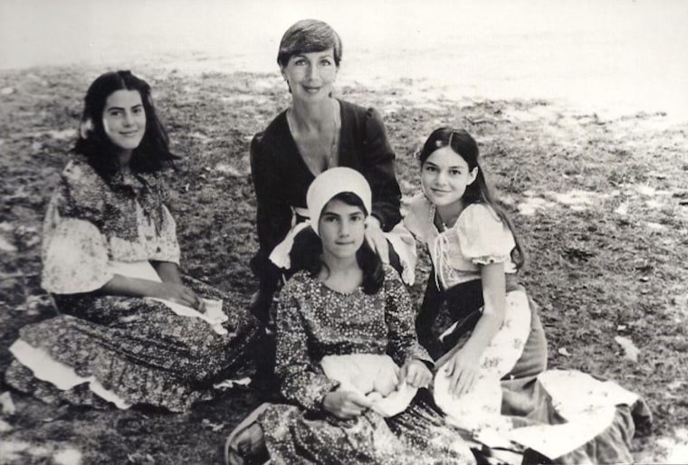 Nancy Snow with her daughters