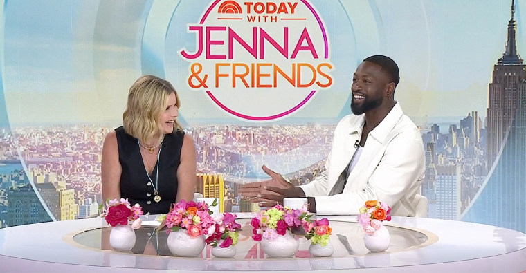 Jenna Bush Hager and guest co-host Dwyane Wade