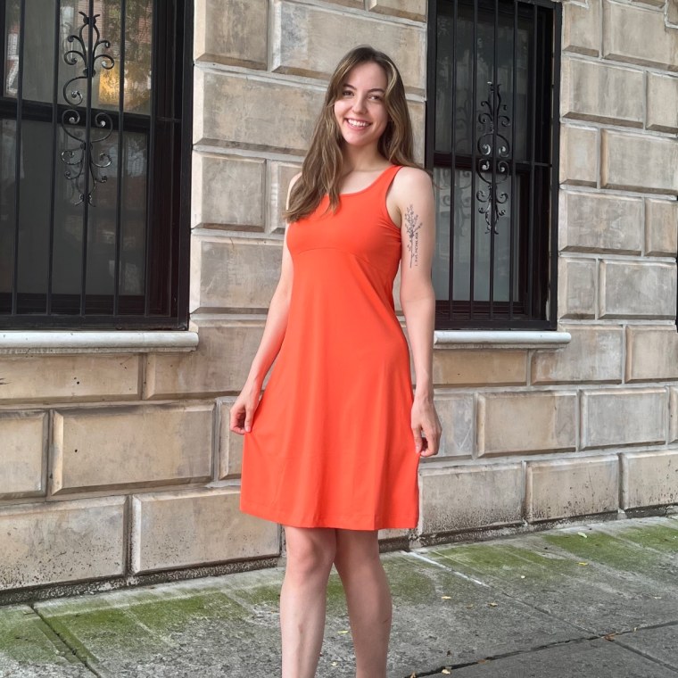 Media Coordinator Lauren Biggerstaff wears the Columbia Freezer III Dress.