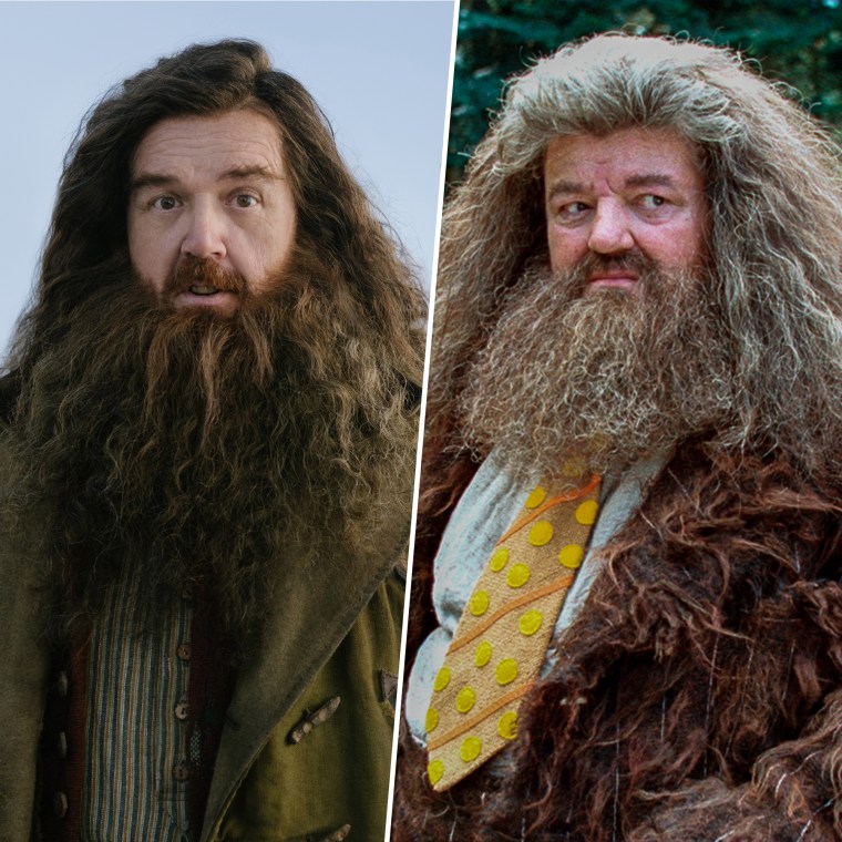 Nick Frost y Robbie Coltrane.