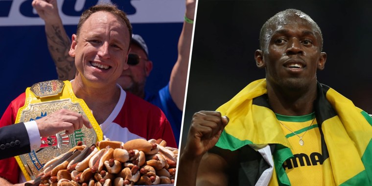 joey chestnut usain bolt