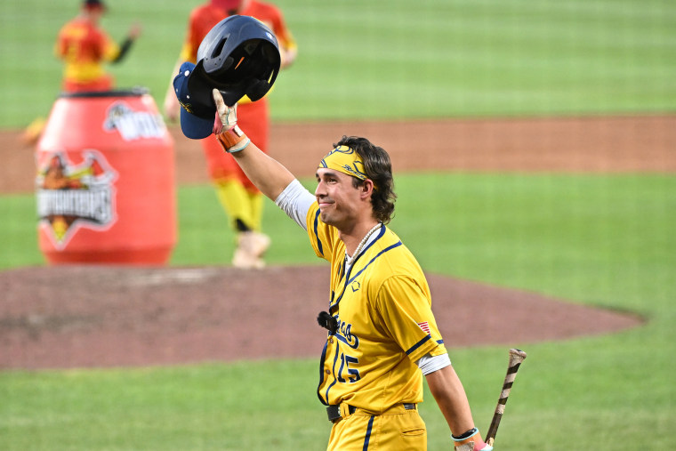 Robert Anthony Cruz #15 of the Savannah Bananas.