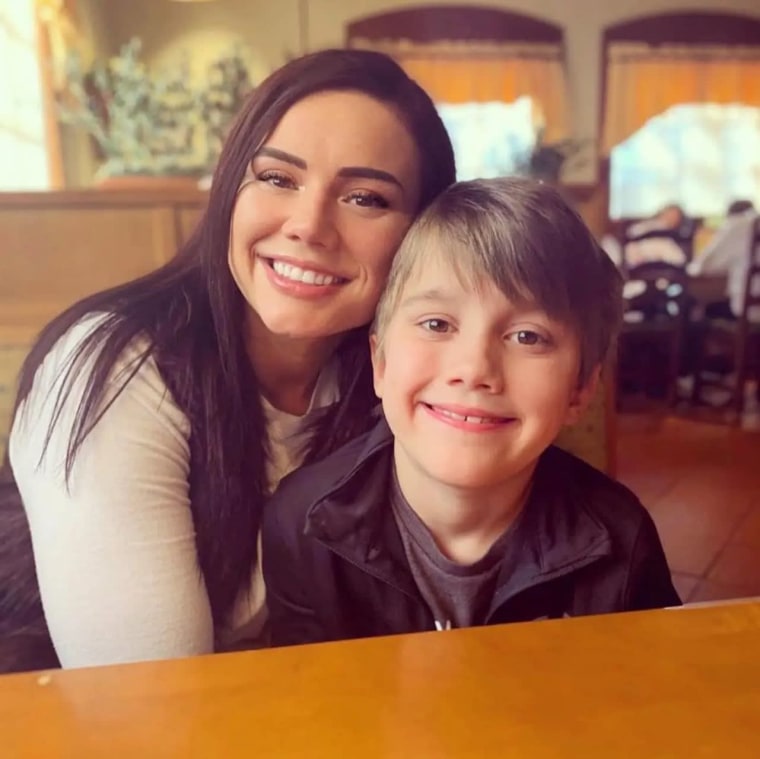 Whitney Purvis with her son