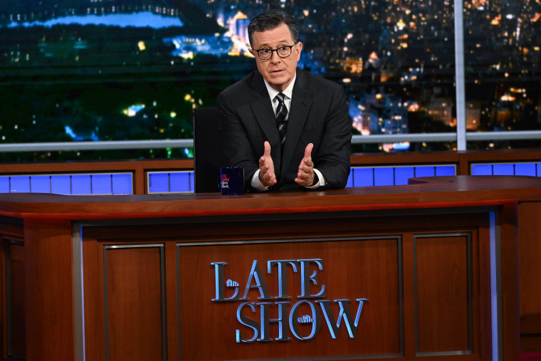 "The Late Show with Stephen Colbert" during Monday's July 15, 2024 show.