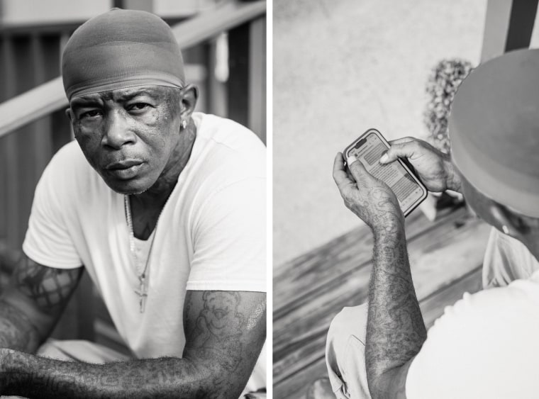 Marcus Price photographed in Mississippi on August 21.