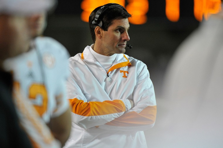 Former head coach Derek Dooley of the University of Tennessee in 2012.
