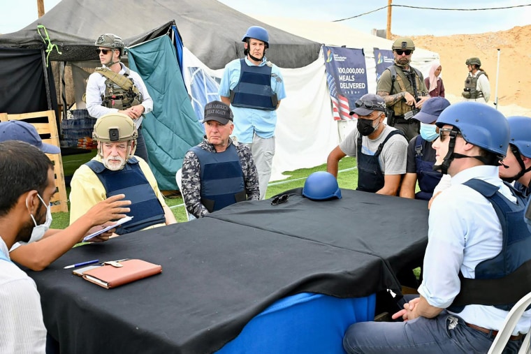 U.S. Ambassador Mike Huckabee and Middle East envoy Steve Witkoff on Friday, in an image shared by Huckabee.