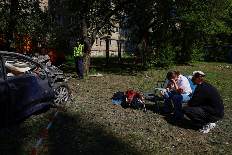 Aftermath of a Russian missile attack in Kyiv