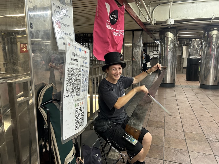 Natalia Paruz in the Herald Square subway station on July 31.