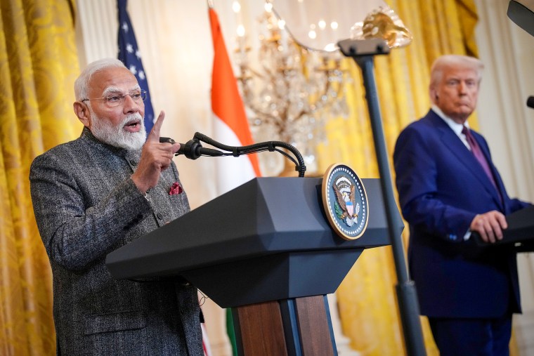 Donald Trump and Narendra Modi.
