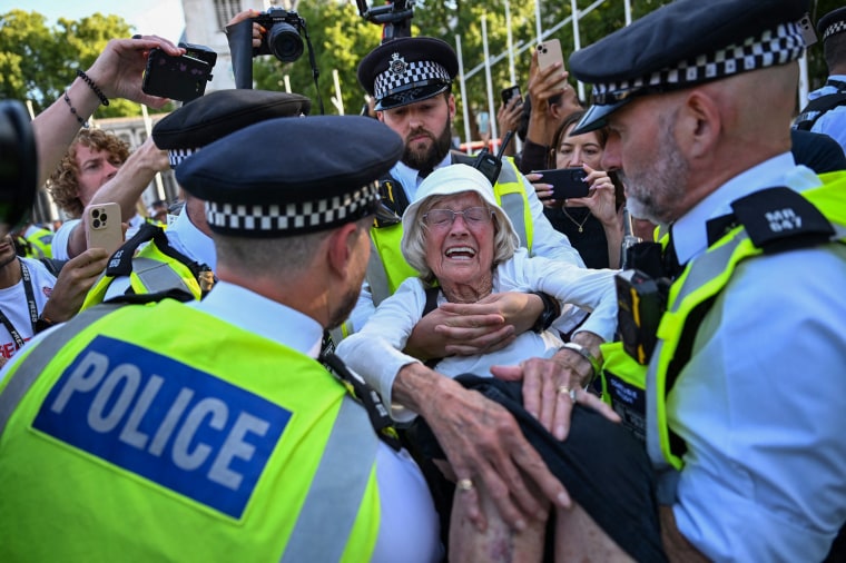 People getting arrested.