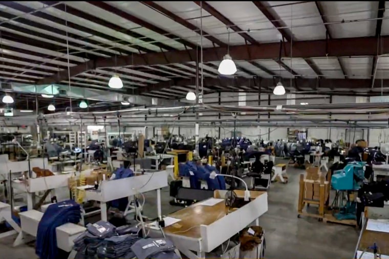 It's expensive to make blue jeans in America Jeans factory.