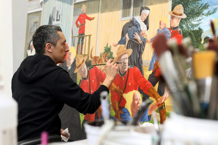 Kent Monkman painting