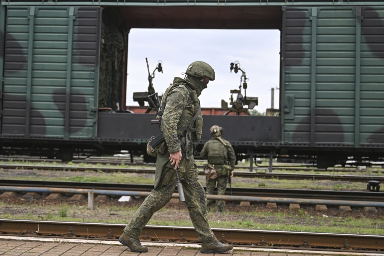 Russia Ukraine Military Operation Armoured Train