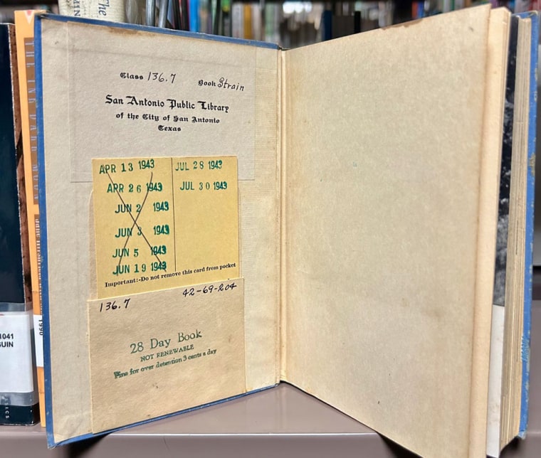 The overdue library book.