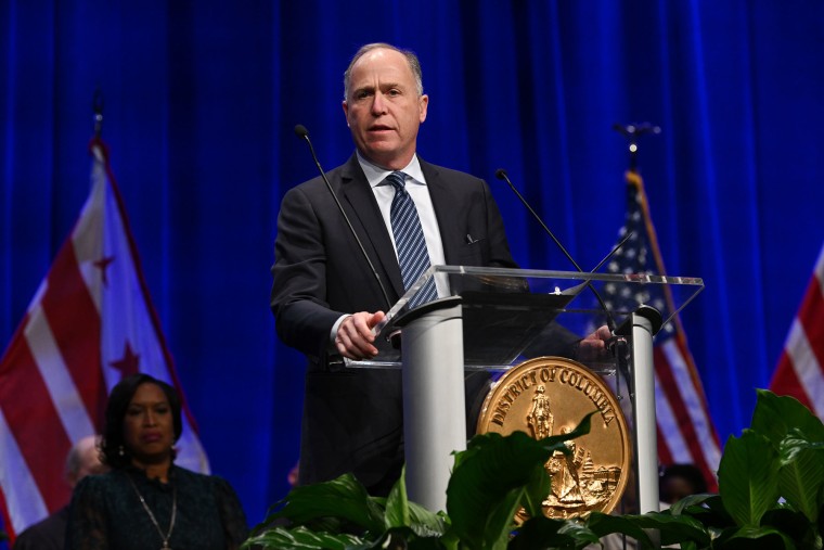 D.C. Attorney General Brian L. Schwalb speaks in 2023.