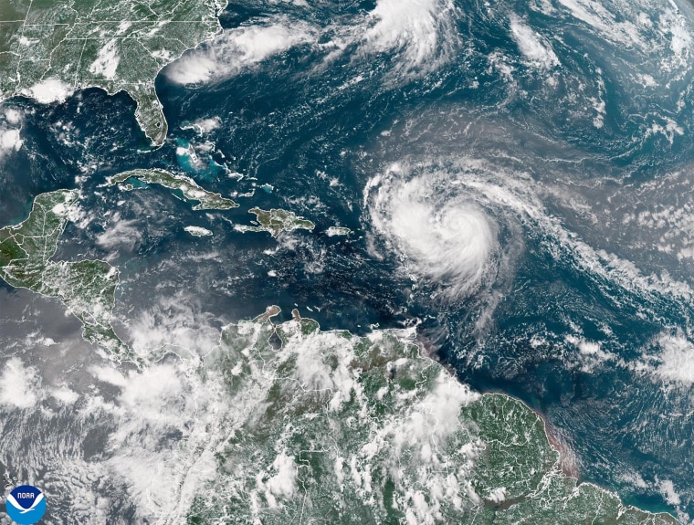 Image: National Hurricane Center Monitors Hurricane Erin