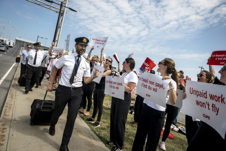 Air Canada Flight Attendants Go On Strike