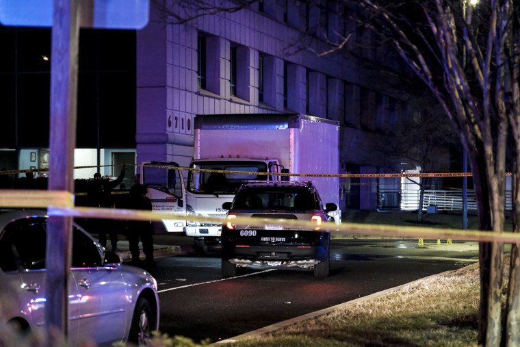 the scene of a carjacking in National Harbor, Md.
