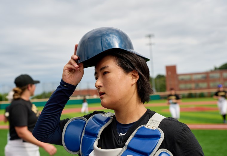 Hyeonah Kim was 1 of hundreds of women who competed for roster spots successful nan recently formed Women's Professional Baseball League.