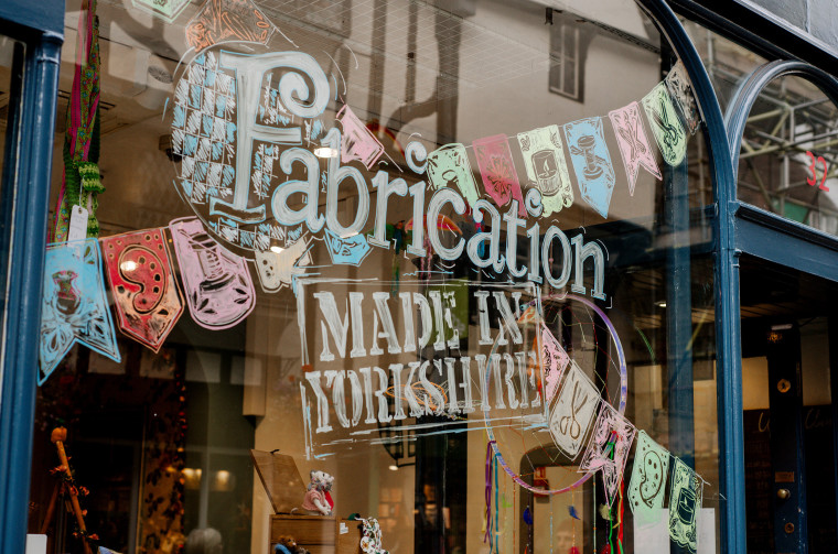 The exterior of the shop in York, England, where Chappell sells her art.