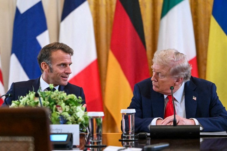 Emmanuel Macron e Donald Trump.