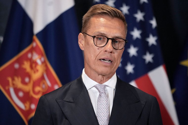 El presidente finlandés, Alexander Stubb, en Washington D.C., el 18 de agosto de 2025.