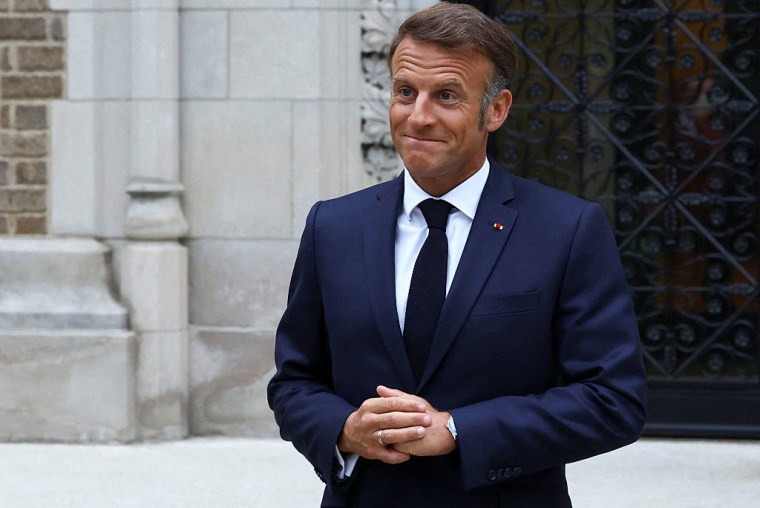 El presidente francés, Emmanuel Macron, en Washington D.C., el 18 de agosto de 2025.